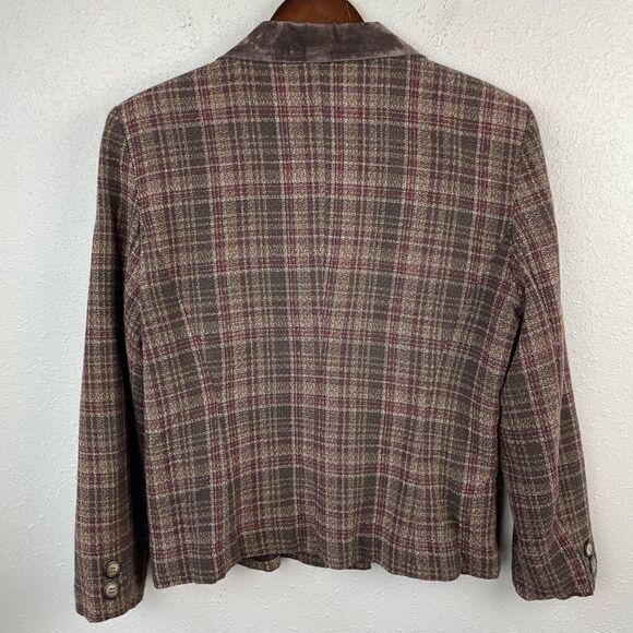 Norton McNaughton Petite Tweed Blazer Jacker Size 12P EUC - Picture 3 of 6